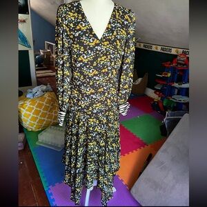 Flower midi long sleeve